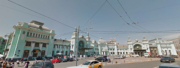 Вид на современный Белорусский вокзал
